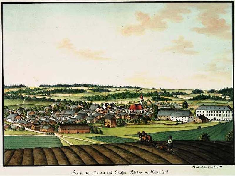 Riedau im Jahr 1810